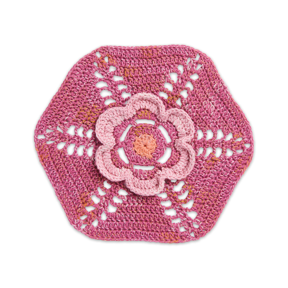 Crochet Blanket made in Caron Jumbo Twirl Yarn