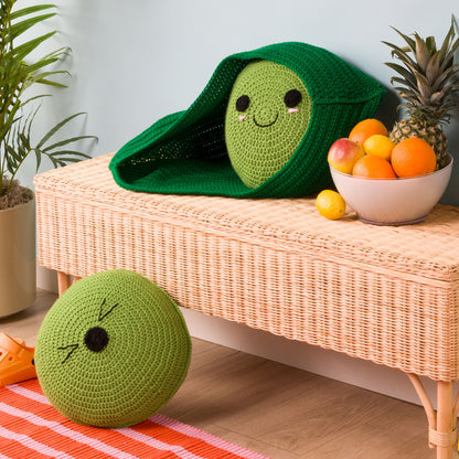 Caron Pea Pod Crochet Pillow Pals Caron Pea Pod Crochet Pillow Pals