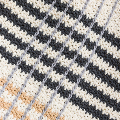 Caron All Day Plaid Crochet Throw Caron All Day Plaid Crochet Throw