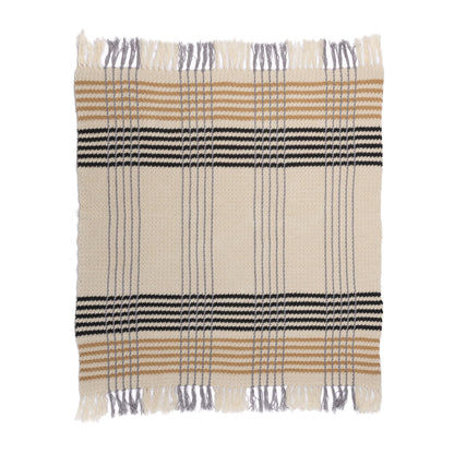 Caron All Day Plaid Crochet Throw Caron All Day Plaid Crochet Throw