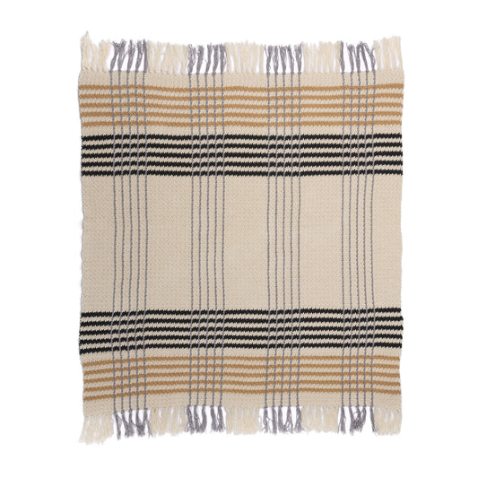 Caron All Day Plaid Crochet Throw