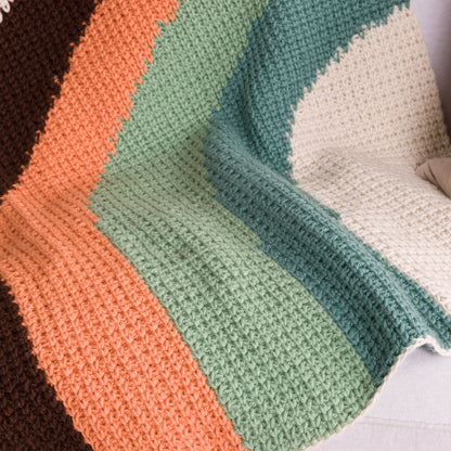 Caron Calm Current Crochet Blanket Caron Calm Current Crochet Blanket