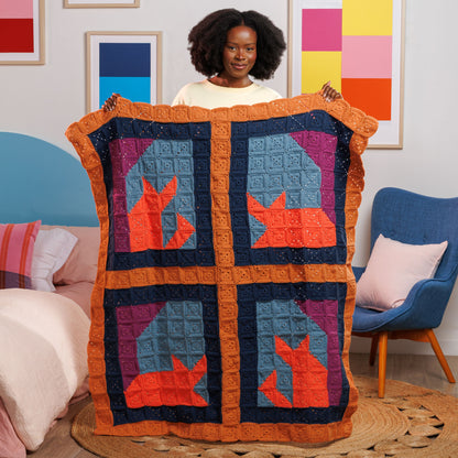 Caron Crochet Feline Framework Quilt Caron Crochet Feline Framework Quilt