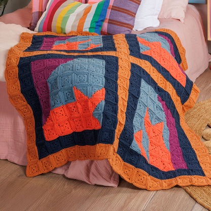 Caron Crochet Feline Framework Quilt Caron Crochet Feline Framework Quilt