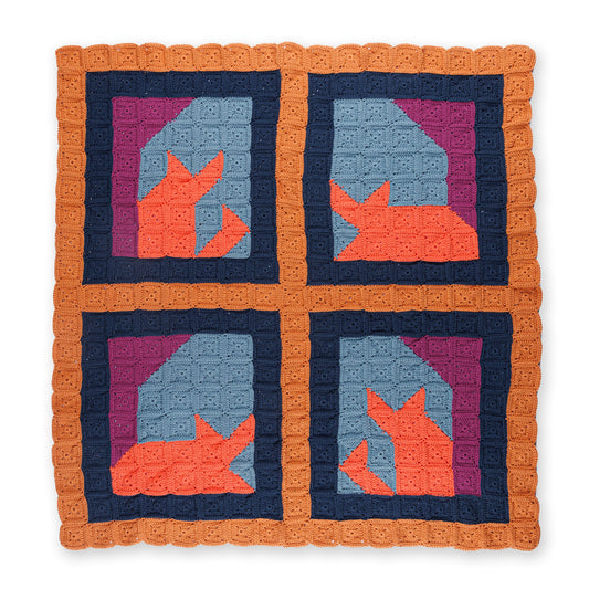 Caron Crochet Feline Framework Quilt