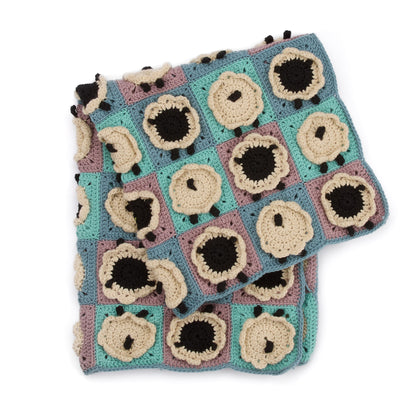 Caron Crochet Sheep Motif Blanket Caron Crochet Sheep Motif Blanket