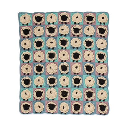 Caron Crochet Sheep Motif Blanket Caron Crochet Sheep Motif Blanket