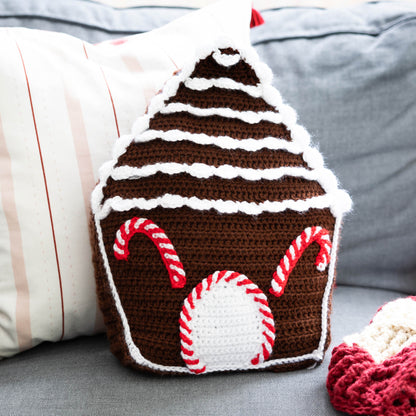 Caron Crochet Gingerbread Pillow Caron Crochet Gingerbread Pillow