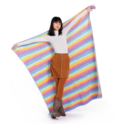 Caron Herringbone Crochet Blanket Wrap Caron Herringbone Crochet Blanket Wrap