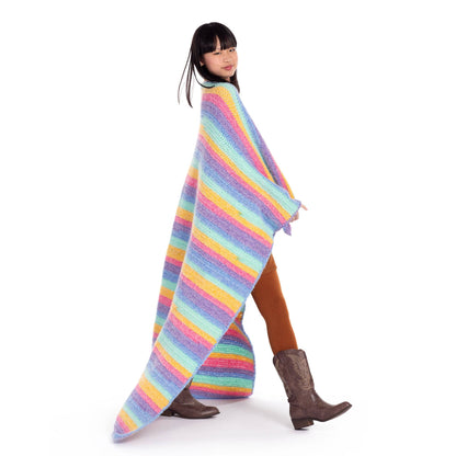 Caron Herringbone Crochet Blanket Wrap Caron Herringbone Crochet Blanket Wrap