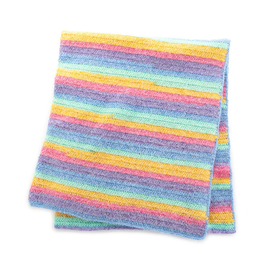 Caron Herringbone Crochet Blanket Wrap