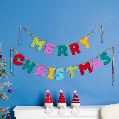 Caron Crochet Merry Christmas Garland Caron Crochet Merry Christmas Garland