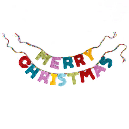 Caron Crochet Merry Christmas Garland Caron Crochet Merry Christmas Garland