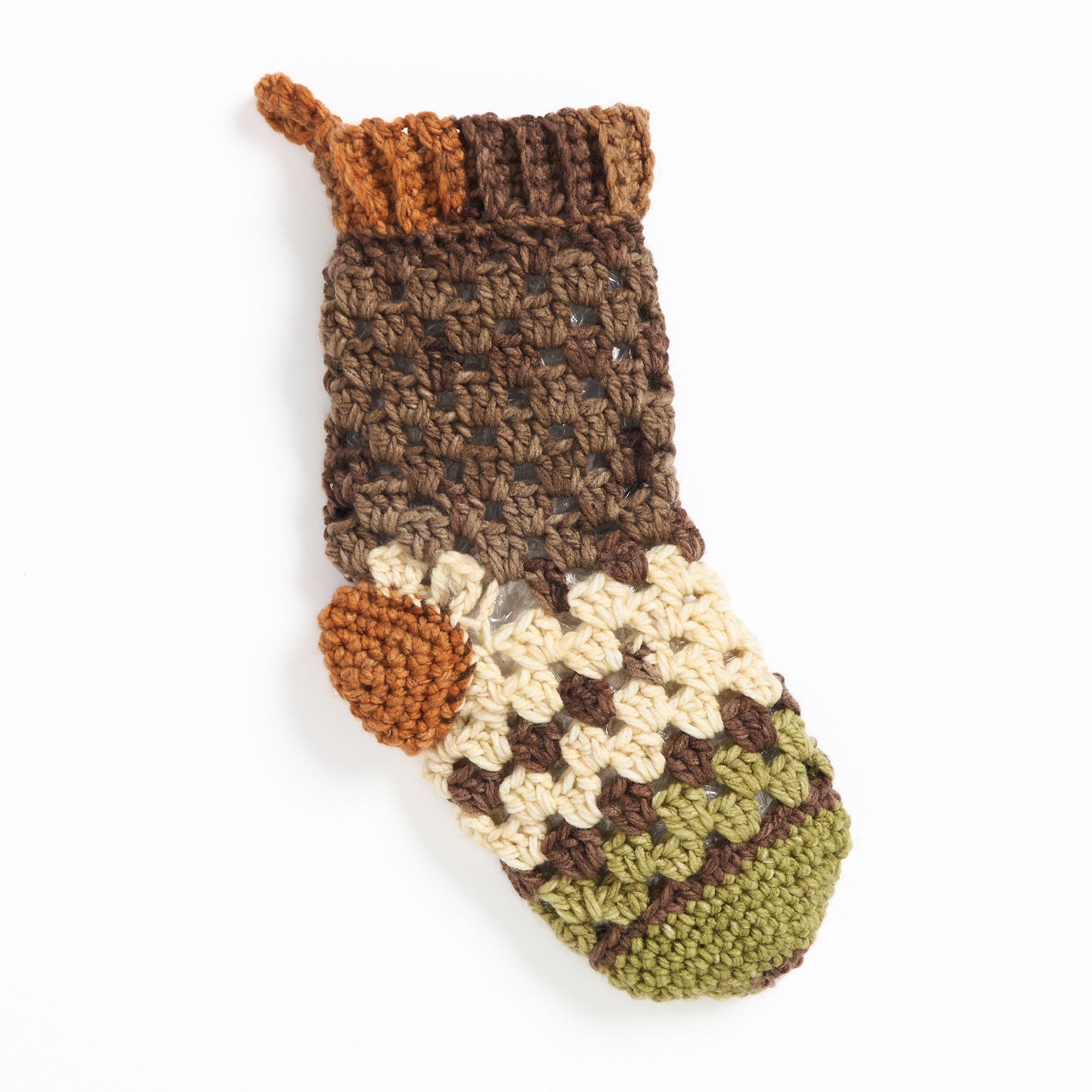 Slipper Pattern Caron Free Easy Caron Crochet Grannyโs Stocking Pattern | Yarnspirations