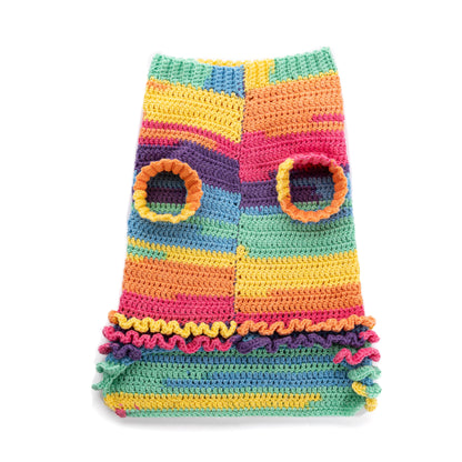 Caron Ruffle Love Crochet Dog Coat Caron Ruffle Love Crochet Dog Coat