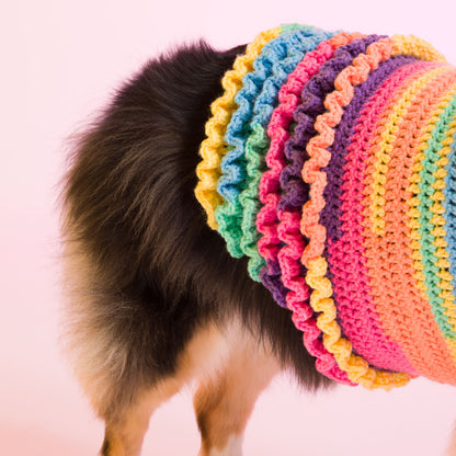Caron Ruffle Love Crochet Dog Coat Caron Ruffle Love Crochet Dog Coat
