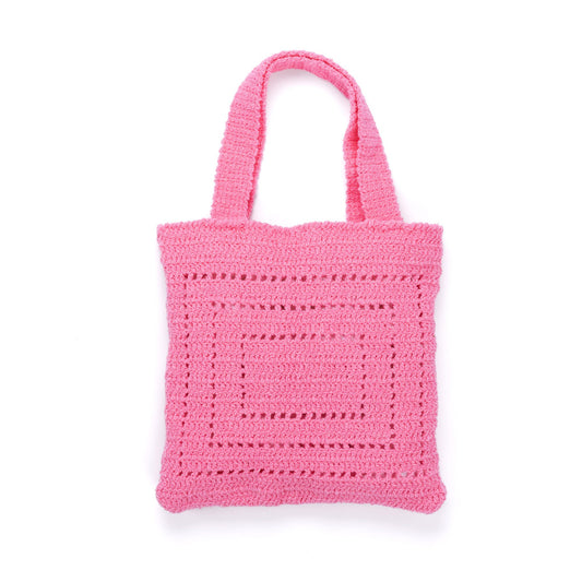 Caron Colorama Lacy Filet Crochet Tote