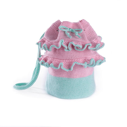 Caron Crochet Frilly Bucket Bag Caron Crochet Frilly Bucket Bag