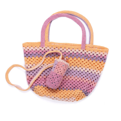 Caron Crochet Summer Bag Set Caron Crochet Summer Bag Set