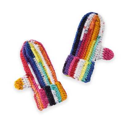 Caron Scrappy Crochet Mittens Caron Scrappy Crochet Mittens