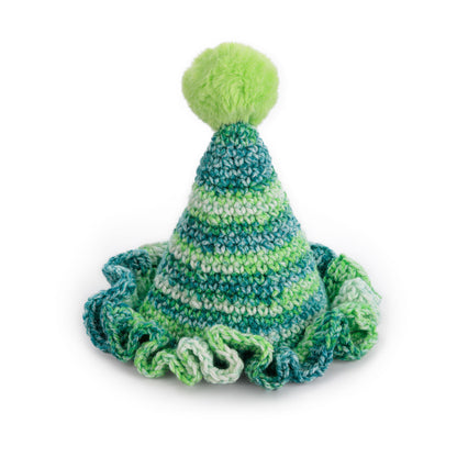 Caron Crochet Party Time Hat Emerald Taffy