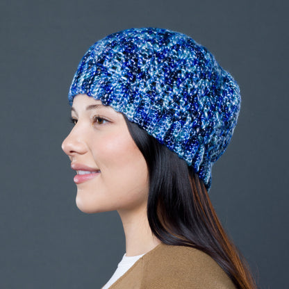 Caron Shimmer Shine Crochet Beanie Version 2
