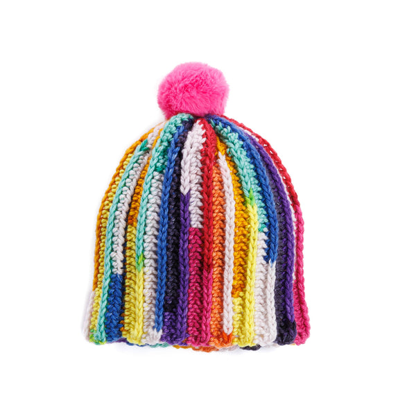 Free Easy Caron Crochet Prismatic Hat Pattern | Yarnspirations