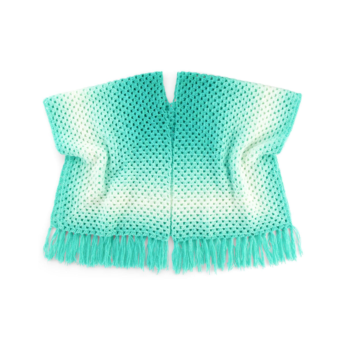 Ethereal Ruana Free Beginner Caron Crochet Ethereal Gradient Ruana Pattern ...