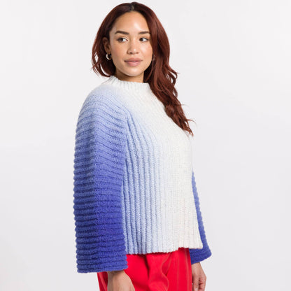 Caron Side to Side Crochet Pullover Caron Side to Side Crochet Pullover