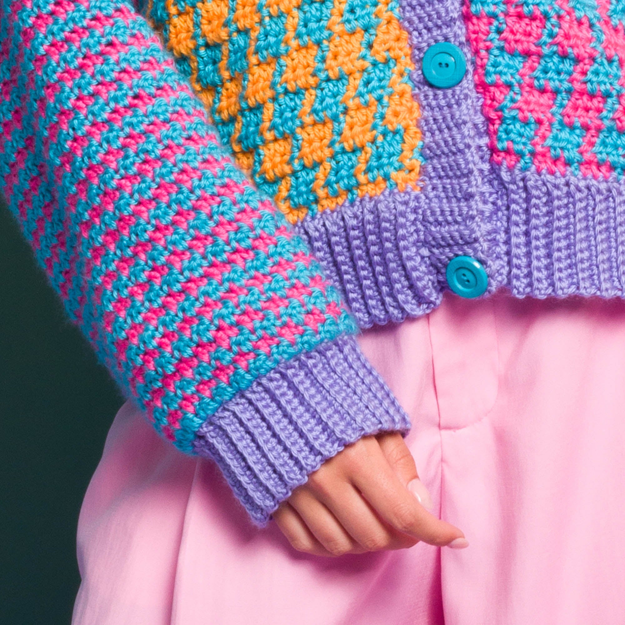 トップス 6roku COTTON MIX PATTERN BORDER CARDIGAN 6（ロク）の「＜6(ROKU)＞COTTON MIX PATTERN BORDER CARDIGAN