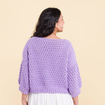 Caron Crochet Rocky Mountains Pullover Lilac