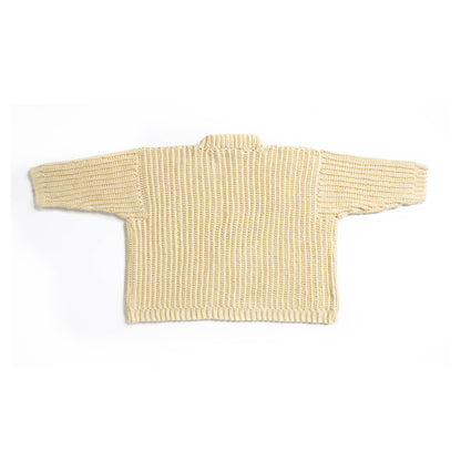 Caron Vertical Ridges Crochet Sweater Aran