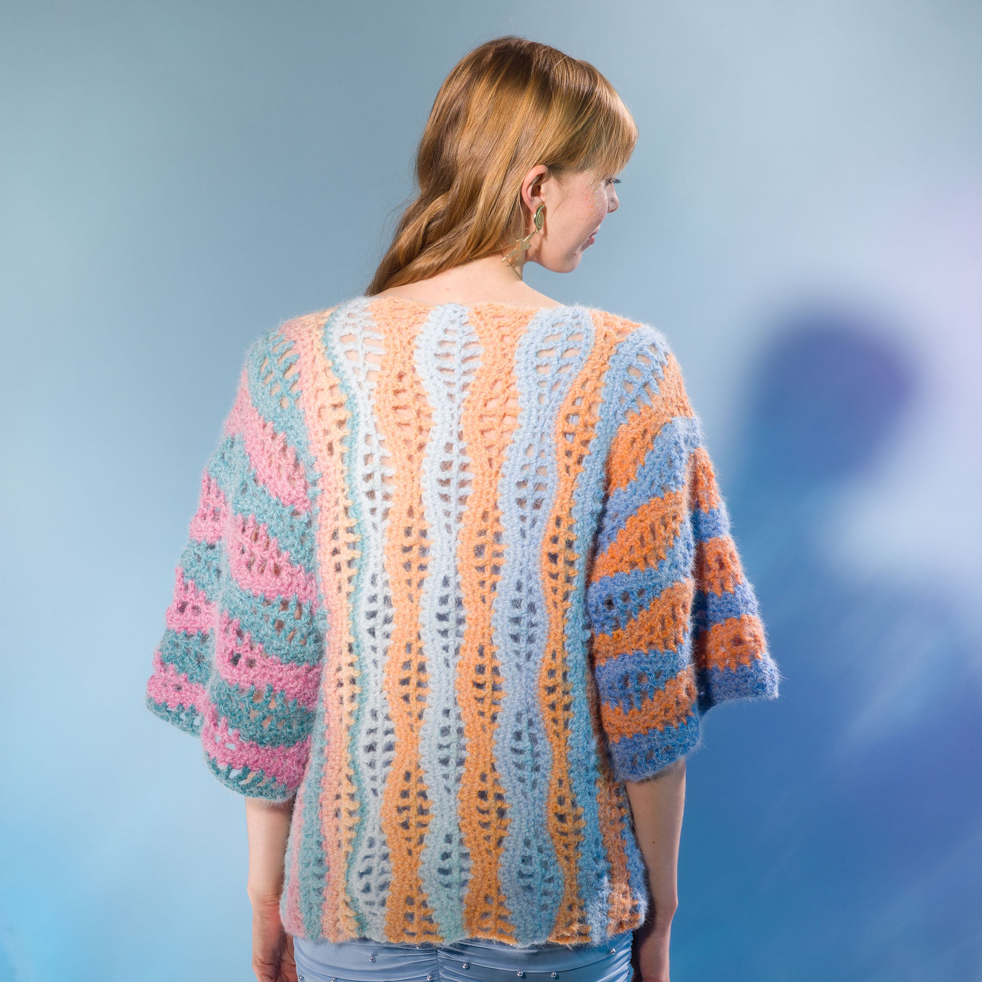 Free Intermediate Caron Side to Side Crochet Dolman Pattern