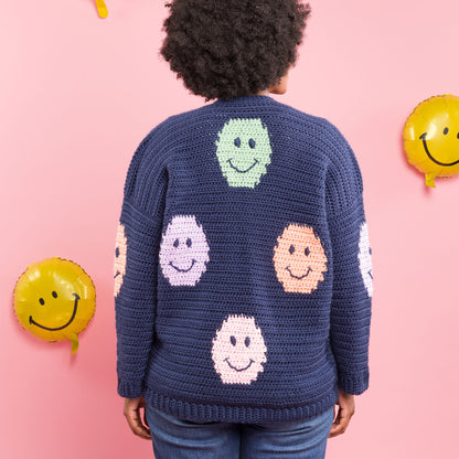 Caron Crochet Big Smiles Big Cardigan Caron Crochet Big Smiles Big Cardigan