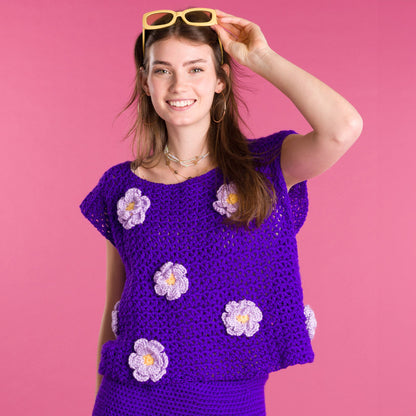 Caron In Bloom Crochet Top Caron In Bloom Crochet Top