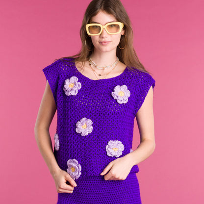 Caron In Bloom Crochet Top Caron In Bloom Crochet Top