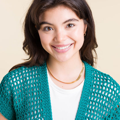 Caron Meshy Crochet Cardigan Caron Meshy Crochet Cardigan