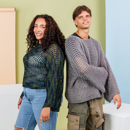 Caron Crochet Simply Mesh Top All Variants