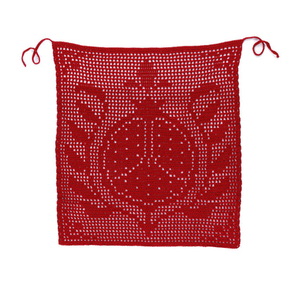 Caron Filet Crochet Pomegranate Apron Caron Filet Crochet Pomegranate Apron