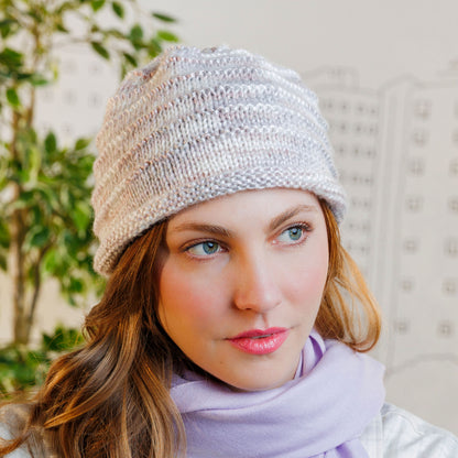 Caron Garter ridges minimalist knit Beanie Caron Garter ridges minimalist knit Beanie