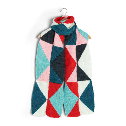 Caron Triangular Knit Scarf Knit Scarf made in Caron Simply Soft O'Go Yarn