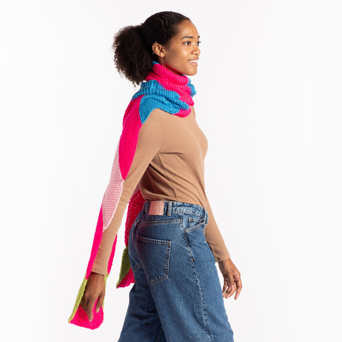 Knit Scarf made in Caron Simply Soft Yarn