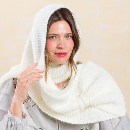 Caron Knit Bow-Scarf Caron Knit Bow-Scarf