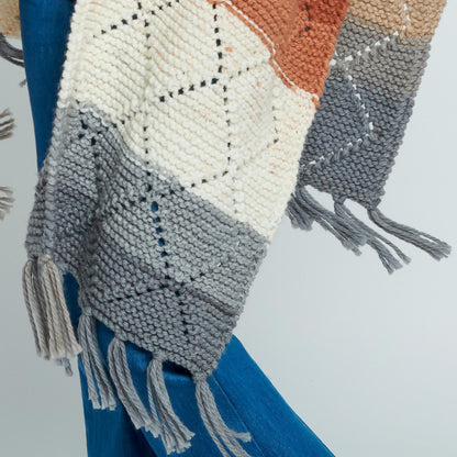 Caron Knit Diamond Ruana Caron Knit Diamond Ruana
