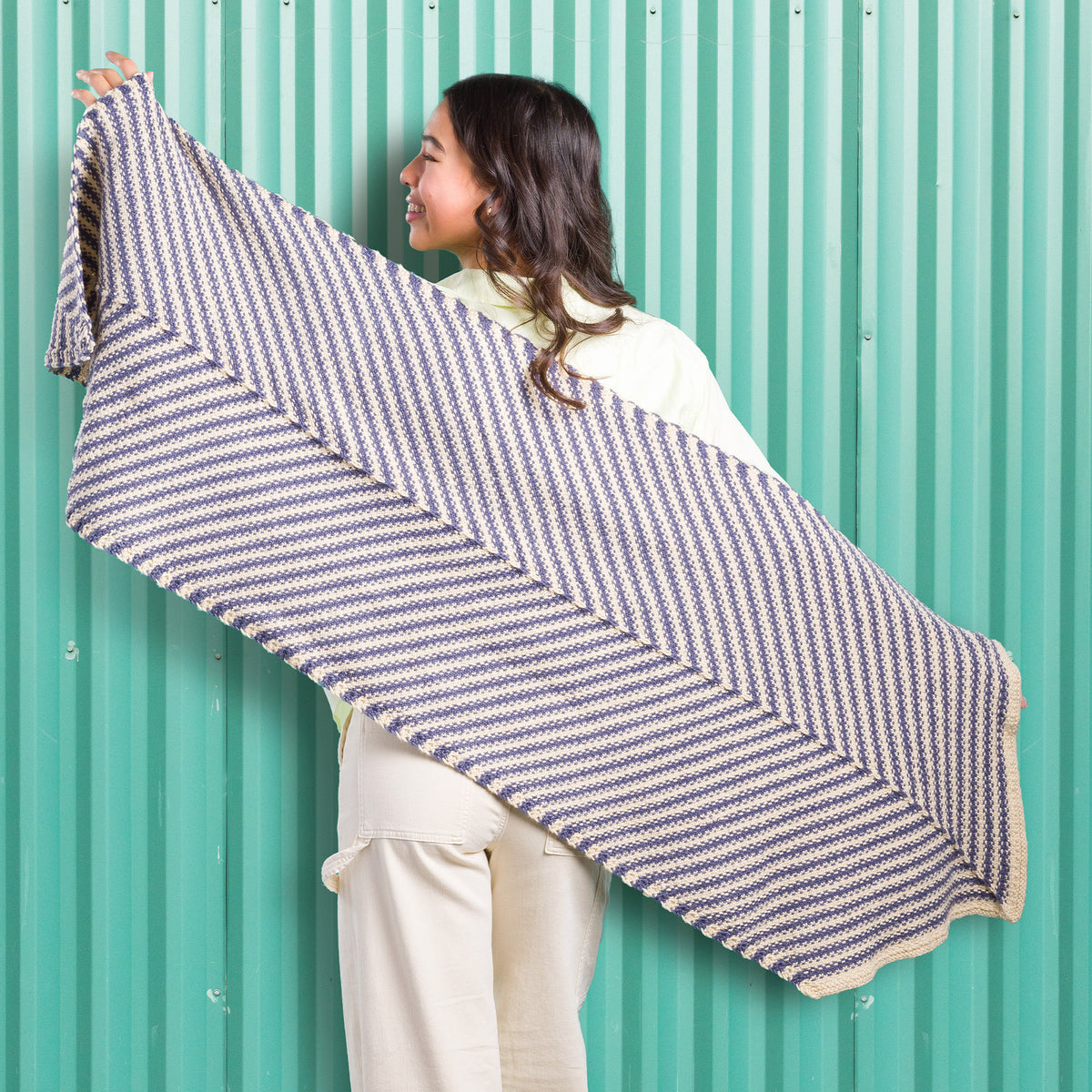 Knit Wrap made in Caron Yarn