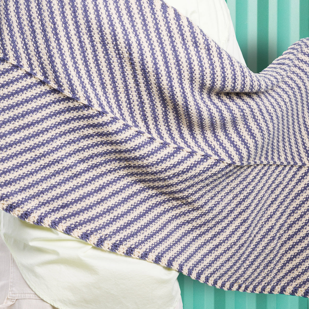 Knit Wrap made in Caron Yarn