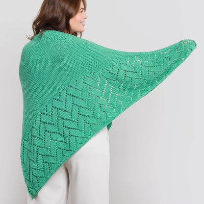 Caron Luxurious Knit Shawl Caron Luxurious Knit Shawl