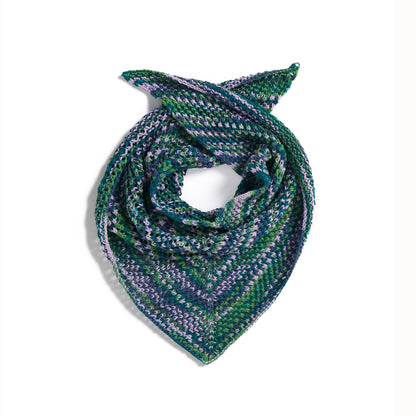 Caron Weekend Weave Knit Triangle Scarf Caron Weekend Weave Knit Triangle Scarf
