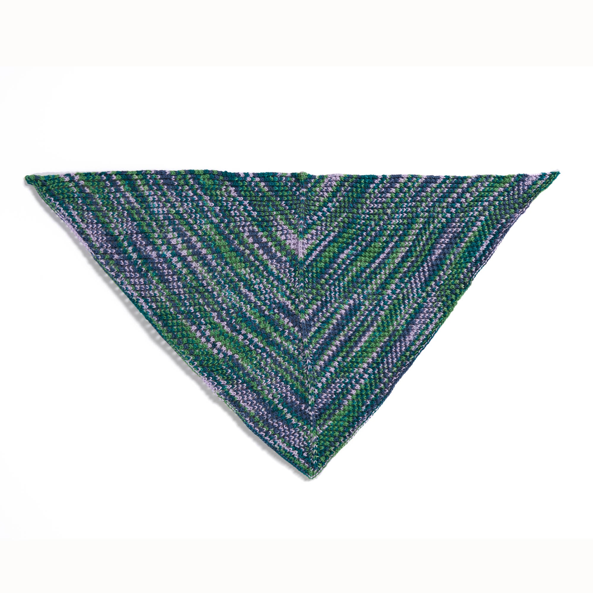 Free Easy Caron Weekend Weave Knit Triangle Scarf Pattern | Yarnspirations