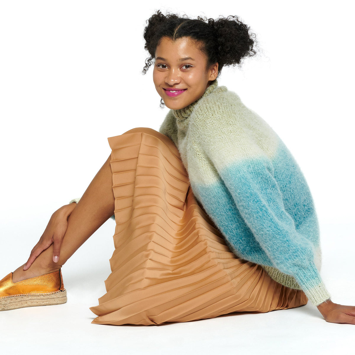 Knit Pullover made in Caron Colorama Halo Perfect Phasing Yarn